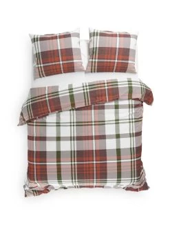 Heckettlane Dekbedovertrek Kabil Rood 240x220 Cm Flanel