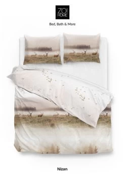 Zo!Home Dekbedovertrek Nizan Natural 260x220 Cm Flanel