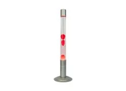Fisura Lava Lamp XXL Transparant/Rood 20x75 Cm