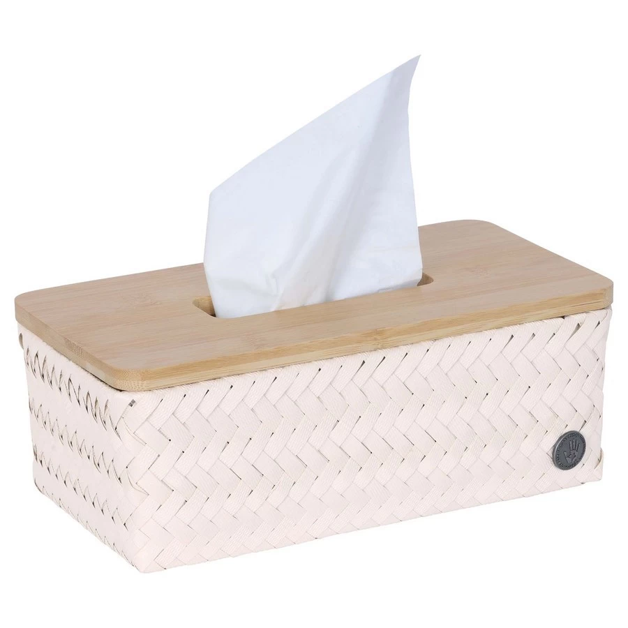 Handed By Tissue Box Top Fit Rectangular10x27x15 Cm - Handgemaakt - Champagne