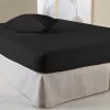 Finesse Hoeslaken Zwart 90x200 Cm Katoen 100%