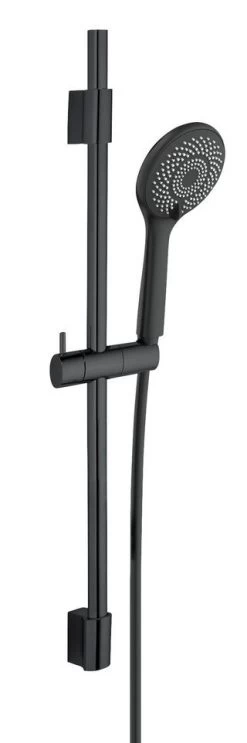 Wenko Doucheset Watersaving 70 Cm RVS - Mat ZWart