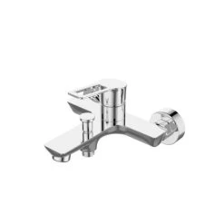 Aquatrends Palma Bad/Douchekraan Naakt Chroom