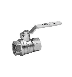 Kogelkraan Geel Staal FF 1/2"