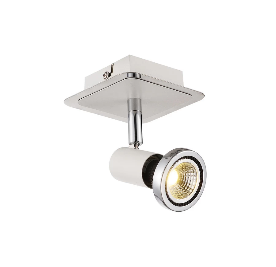 Fantasia Xzibit Plafondspot Wit-Chroom 1x 5W GU10 Led Lamp