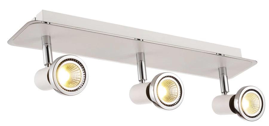 Fantasia Xzibit Plafondspot Wit-Chroom 3x 5W GU10 Led Lampen